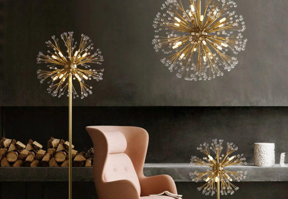 gold globe chandelier