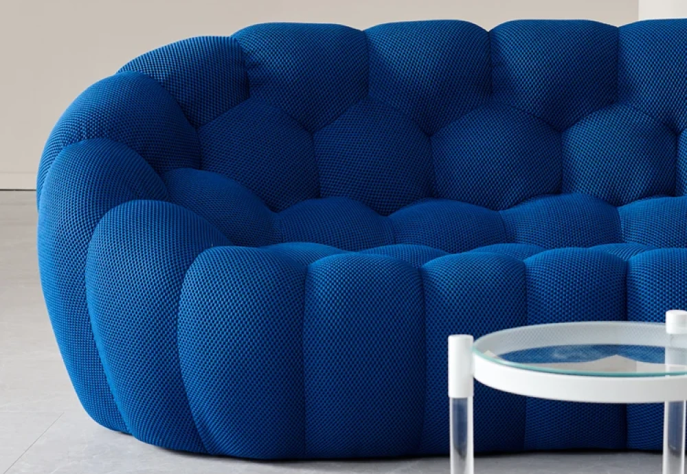 bubble 2 curved 3 4 seat sofa